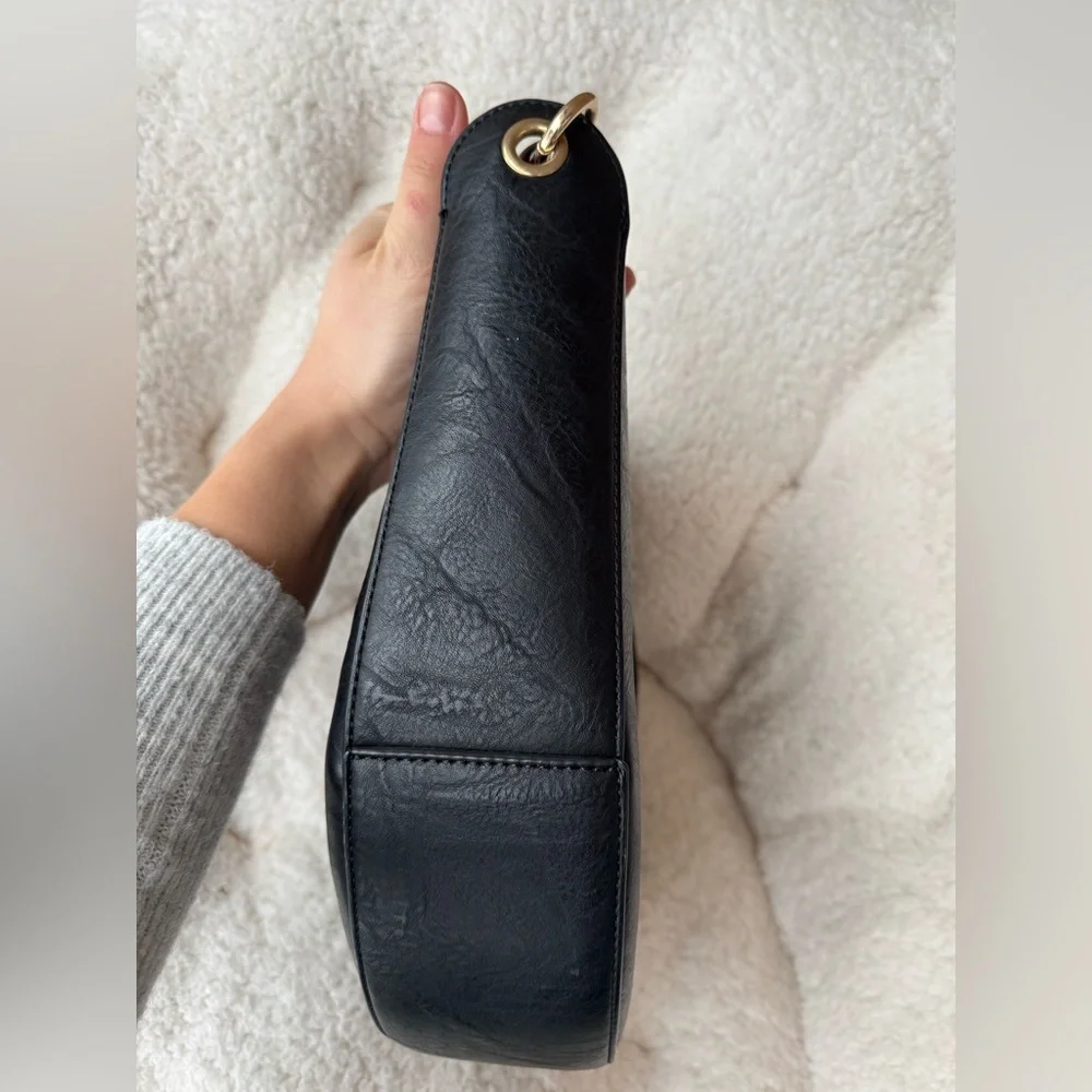HandBag Black & Brown Faux Leather - Picture 4 of 8
